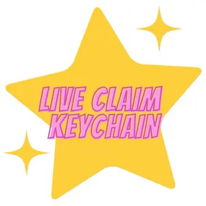 Live claim beaded keychain
