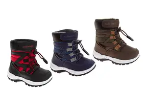 Avalanche Boys' Snow Boots with Bungee Lace Closure, Warm Lining, and Durable Traction Sole (Little Kid)