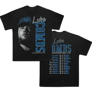 Comfort Colors Luke My Kinda Saturday Night 2026 Tour Graphic T-Shirt, Country Music Concert Tee, Vintage Blue Artist Shirt for Men Women Fans Gift USA