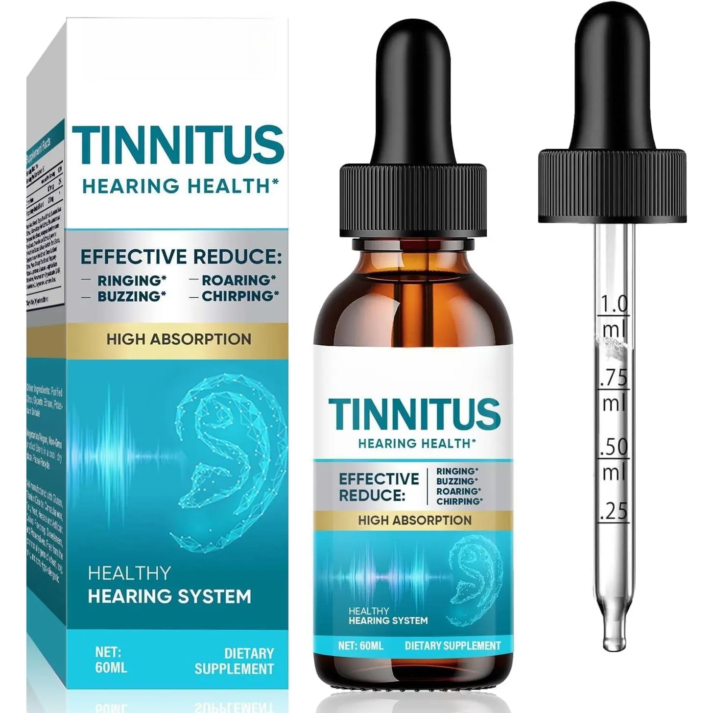 Natural Ear Comfort Support - Eases Discomfort & Enhances Sound Perception Ear Wellness Solution - Natural Comfort for Clogged Ears & Clearer Sound
