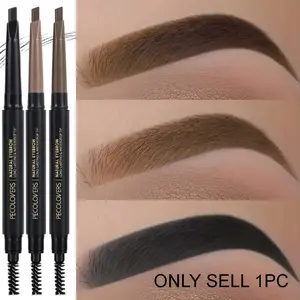 1PC Double-Headed Eyebrow Pencil - Multiple Colors Available, Smudge-Proof, Quick Makeup, Travel-Friendly Makeup for Women, Cosmetic Product