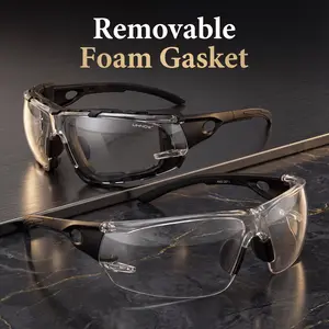 UKNOW Unisex Photochromic Safety Glasses, Scratch-Resistant Clear Lens, ANSI Z87.1 Protective Eyewear for Indoor & Outdoor Use Side Shield Eye Protection