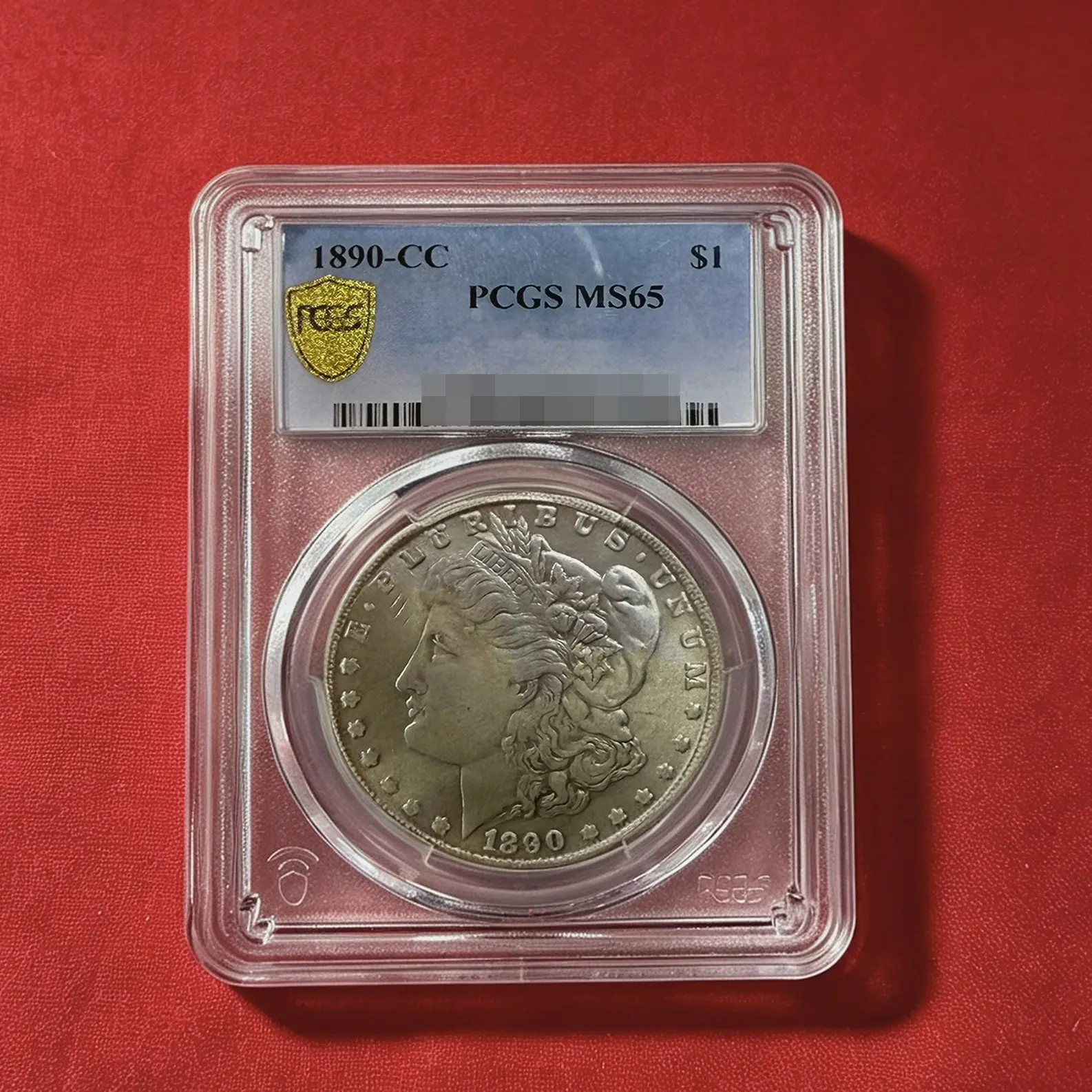 Rare US Vintage Raw Silver Coin 1890-CC PCGS Carson City CC Morgan Silver Dollar