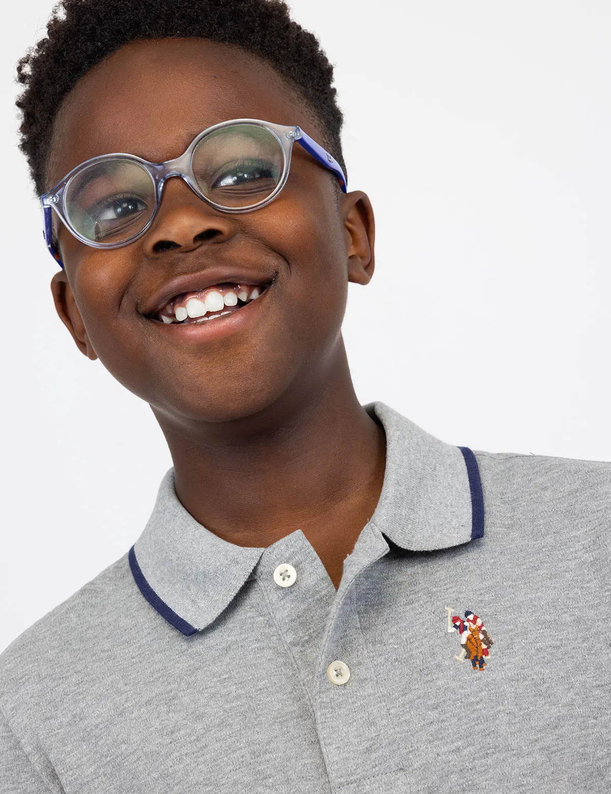 BOYS SOLID INTERLOCK POLO SHIRT