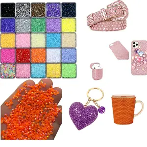 30-Color 3mm Round 5D Resin Bead Set (27000 Pcs, No Box) - Shiny Flat Gel Diamonds for Nail Decorations, Diy Beading, Charms Making