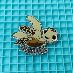 “Turtle” Charm for DIY/Badge Reels/Hair Clips- Adorable Design for Crafting Projects - Perfect for Creating Badges, Key Chains & Mofe