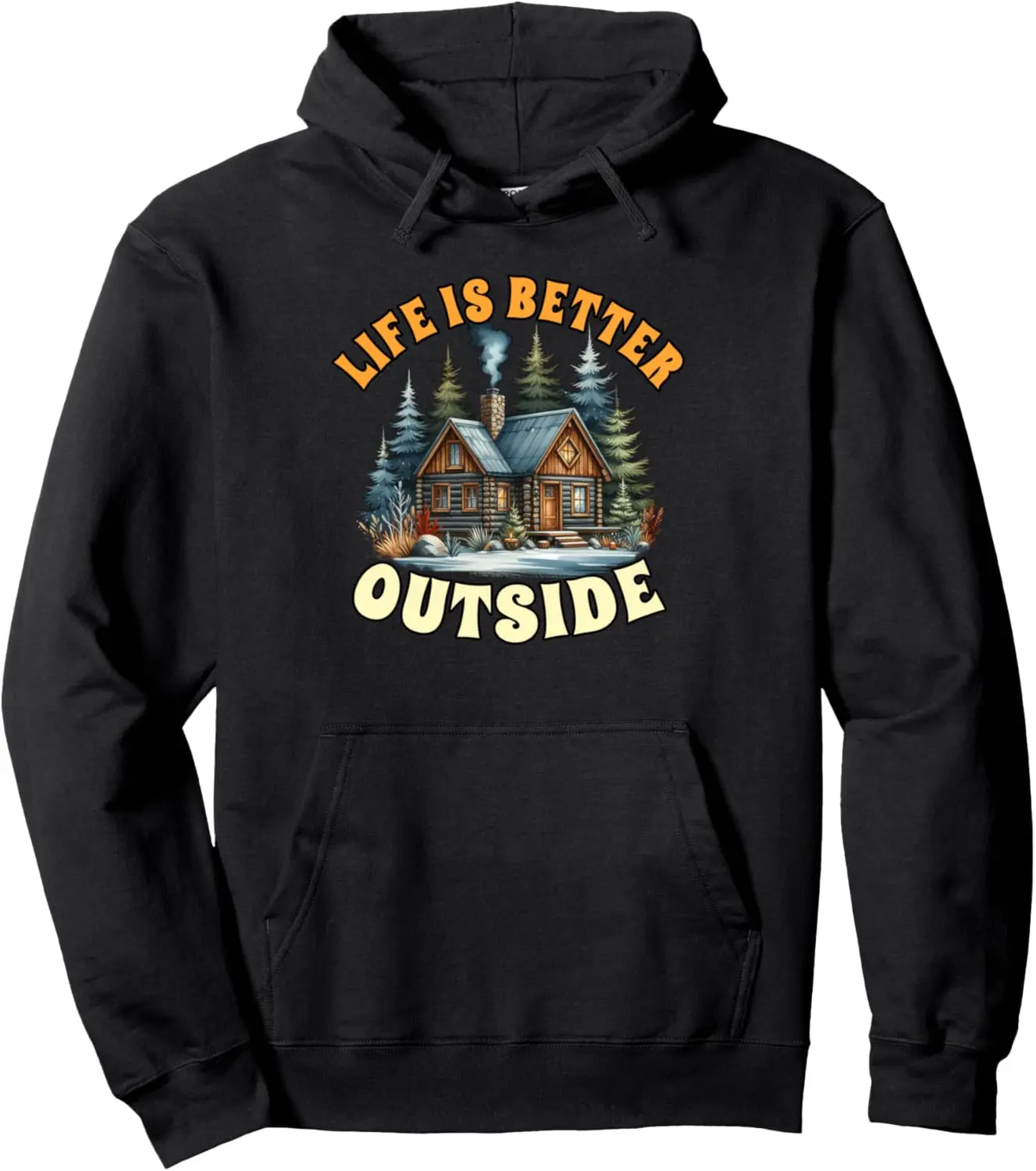 Cabin Life Logged Out Cabin Crew Life Is Better Outside Pullover Hoodie
