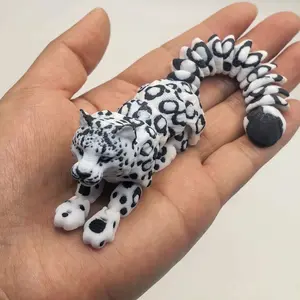 A  leopard figurine, suitable for home decoration ornaments