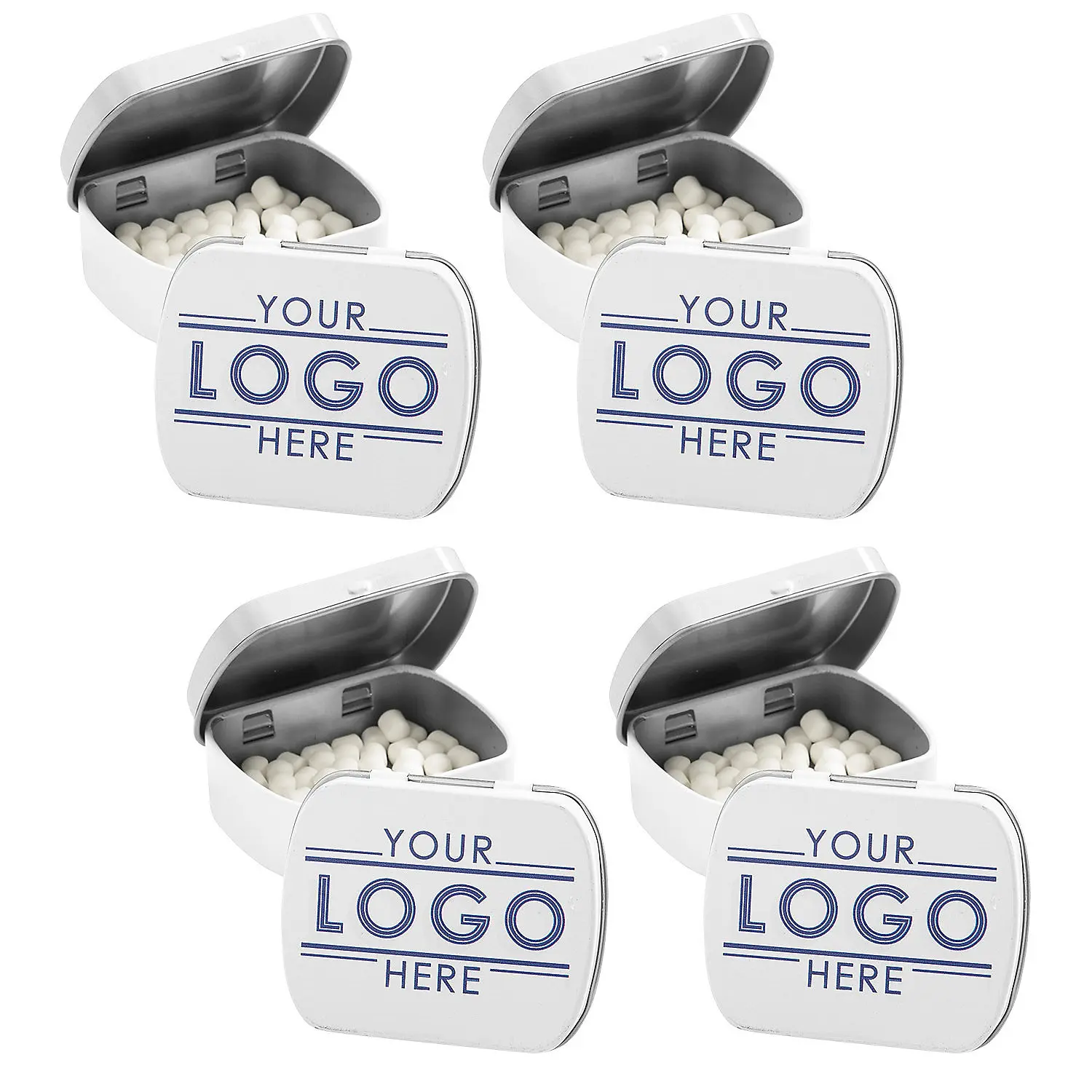 Custom Full-Color Logo Mint Tins - 96 Pc. of Tasty Mints for Events Custom Full-Color Logo Mint Tins - 96 Pc. of Tasty Mints for Events