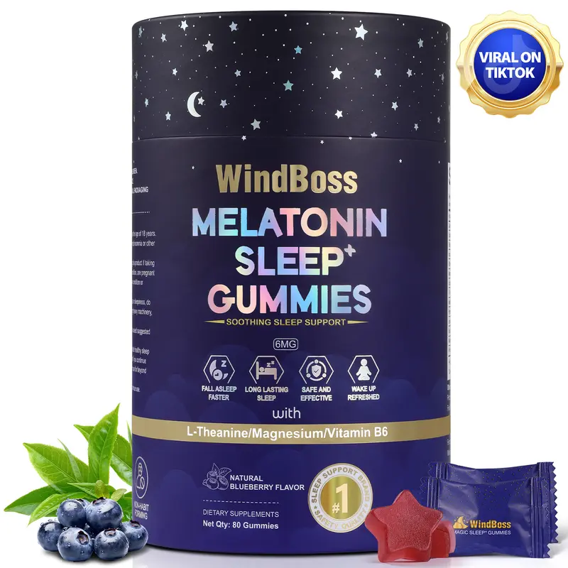 【30 Minutes to Sleep】-Magic Sleep Gummies, Individual Packing, Sasy to Carry, More Hygienic, Effective within 30 Minutes