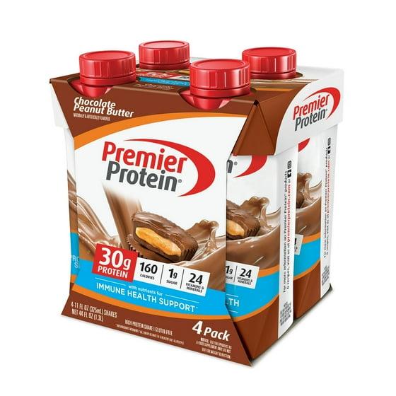 Premier Protein Shake, Chocolate Peanut Butter, 30g Protein, 11 Fl Oz, 4 Ct