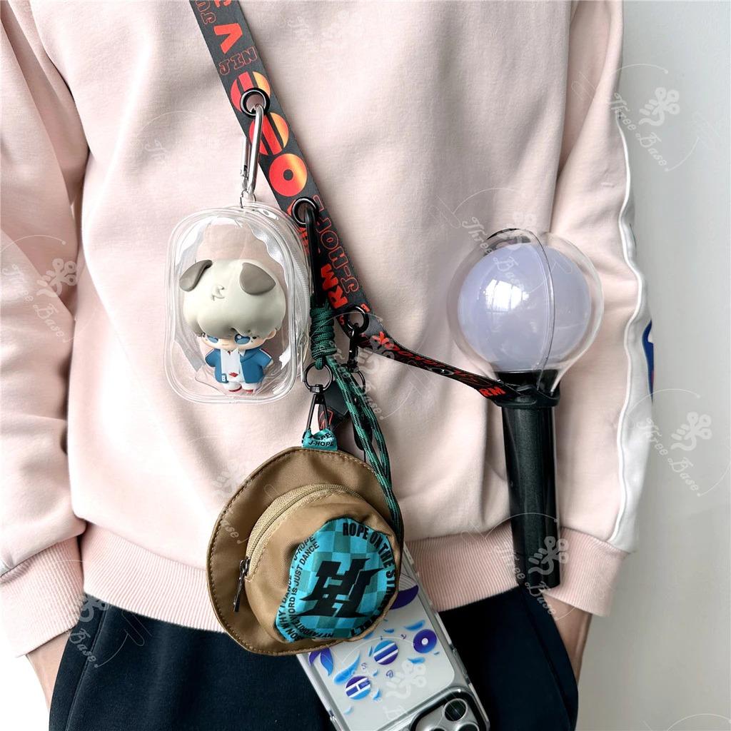 Kpop Lightstick Strap Fanmade Layard Support Model Phone Lanyard Adjustable Durable Lightweight with Random Stickers Concert Tour Accessories Cute Gift for Fans