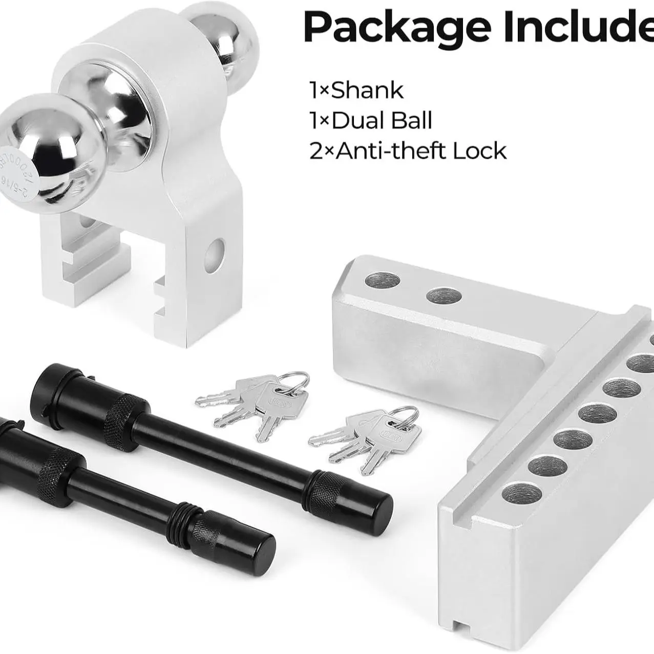6“Drop with 2 Balls, 12500Lbs,Fit 2" Receiver