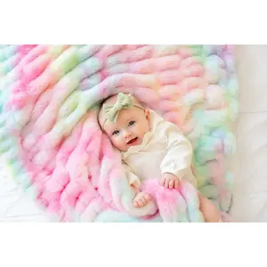 Hugs Tie Dye Pastel Blanket