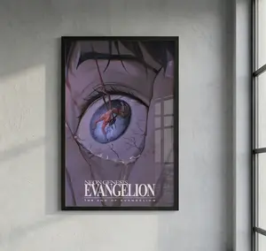 Premium Neon Genesis Evangelion Canvas Art Poster - High-Definition Eco-Friendly Material Print - Luxury Black Framed / Frameless - Cyberpunk Mecha Anime Room Decoration