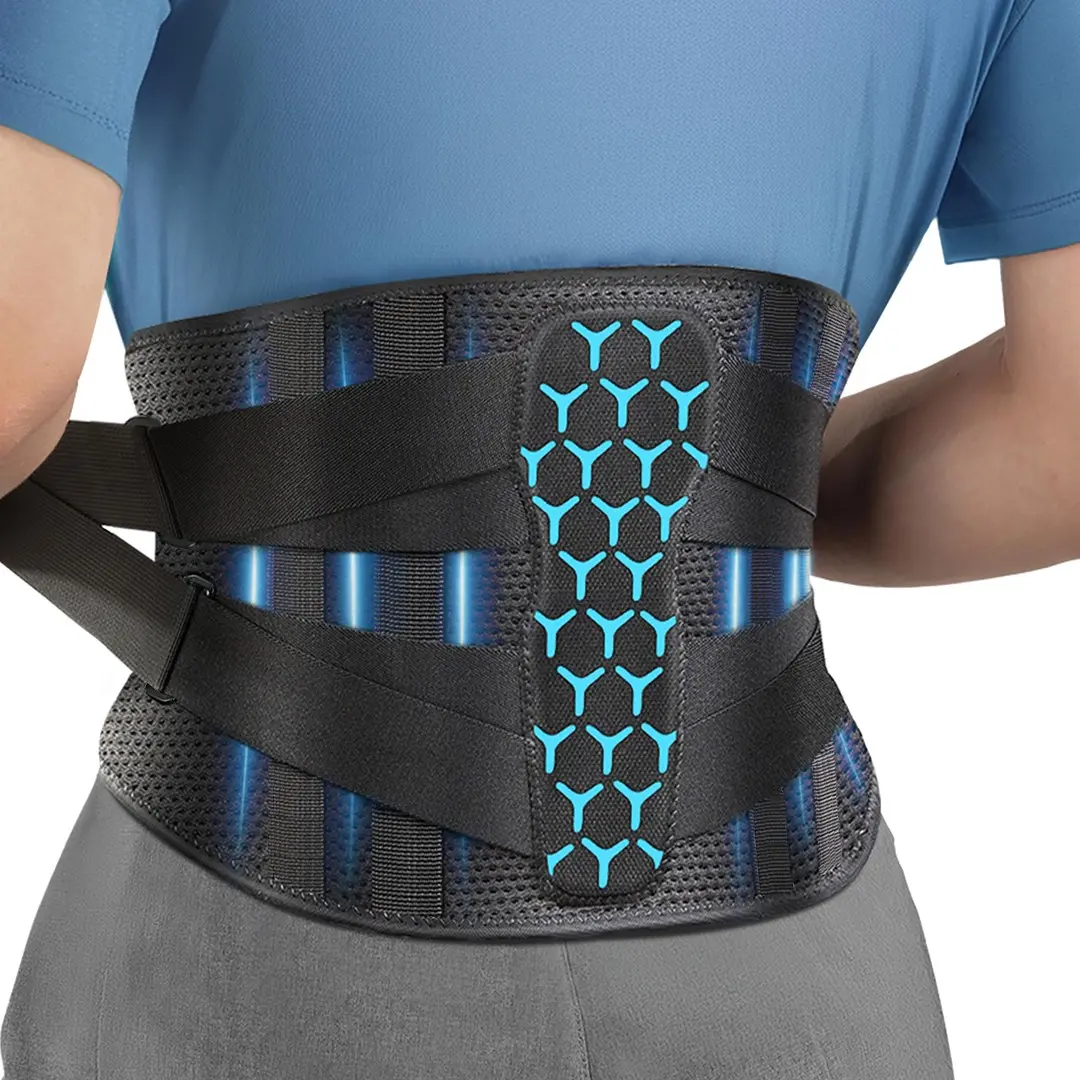 Adjustable Back Support Brace, 1 Count Breathable Lumbar Support Belt, High Stretch Tummy Control Shape Belt, Waist Trainer Belt, Shaping Waist Belt, Waist Abdominal Belt for Men & Women