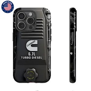 Cummins 6.7L Turbo Diesel Engine Aesthetic Design Pattern Casing For iphone 16 15 14 13 12 11 Plus Pro Max Drop-proof PBT Material Durable Trendy Cover Protection Shockproof Protector Vintage Anti-scratch Smartphone Coverphone Hard Case