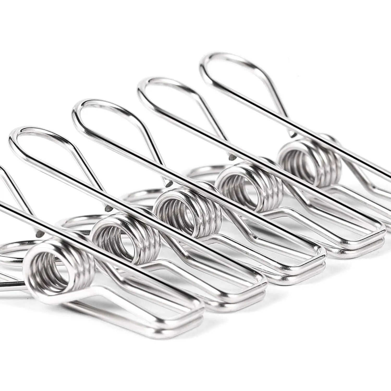 Heavy Duty Clothes Pins for Hanging Clothes, Stainless Steel Clothespins for Landry, Metal Clothes Clips, Clothes Pegs