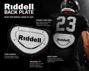 Riddell Chrome Finish  Universal Back Plate