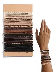 20pcs Boho Hair Tie Set, All-Season Elastic Rubber Bands, Stylish Accessories, Fashionable Hair Accessories, Elastic Hair Accessory for Women & Girls, Perfect for Daily Use