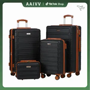 4 Piece Luggage Set, Expandable TSA Lock Hardshell Durable Traveling Bag Travel Suitcase Set with Double Spinner Wheels, Luggage Sets (13/20/26/28in) Gift for Back to School summervibes, fathersdaygift,vacationoutfits,beachoutfits