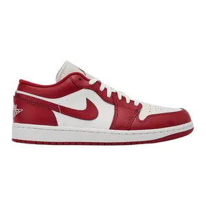 Men's Jordan 1 Low Summit White/Varsity Red (553558 166)