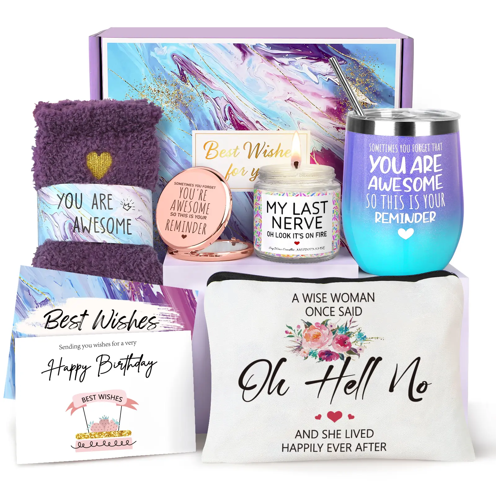 Birthday Gifts for Women, Best Friend Birthday Gifts, Gifts for Women, Happy Birthday Gifts Basket for Women, Friendship Gifts, Gifts for Friends Female Coworker Sister Mom Her Coffee Mug