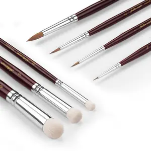 Golden Maple Master I: 7PCS Kolinsky Sable & Goat Hair Miniature Paint Brush Set tiktokshopspringglowup