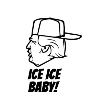 Donald Trump Decal - Ice Ice Baby Design with Character Graphic