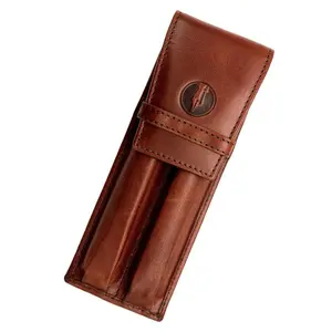 FPR Leather Two Pen Pouch