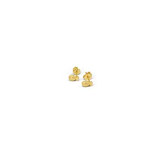 Celeste Jewelry Pineapplelicious Sterling Silver 925 Gold Plated Studs