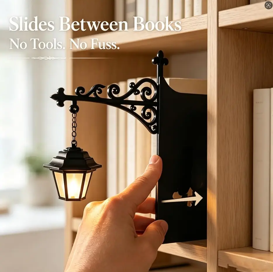Library Lantern-Decorative Bookshelf Lighting, Miniature Hanging Shelf Lamp, Warm LED Nightlight, Reading Nook Literary Decor,Halloween decorations