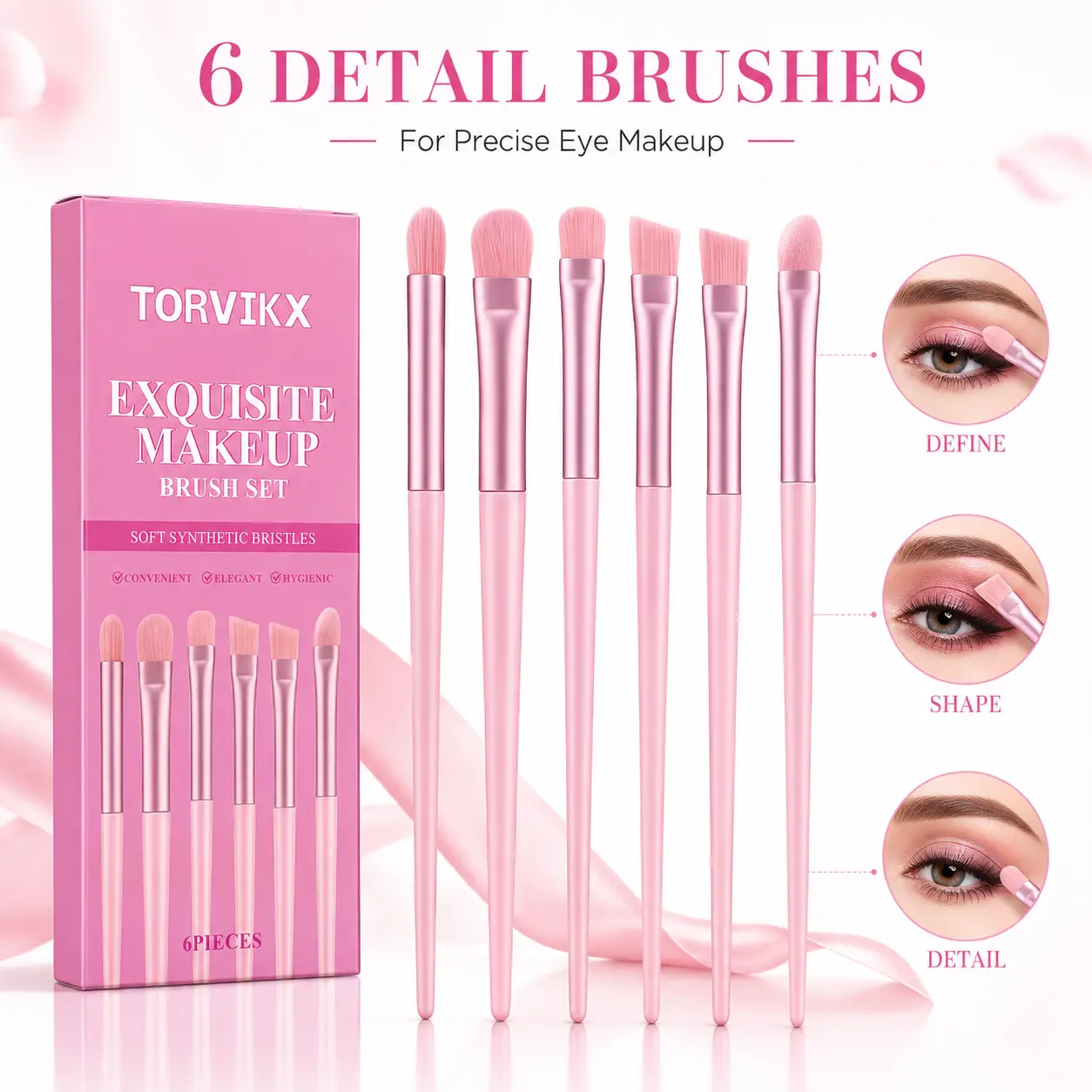 Eyeshadow Makeup Brush Set for Smooth Soft Eye Makeup Blending  Essential Multitasker Blend Brush Eye Brush Art Gorgeous Flawless Eye