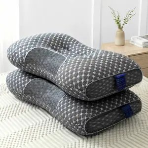 【 Weekly Deals 】2Pcs Ergonomic Cervical Neck Pillows - Ultra Breathable & Pain Relief Pillow for Side, Back & Stomach Sleepers, Washable Cover for Deep Restful Sleep bed accessories