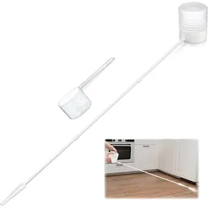 Diatomaceous Earth  Duster with 12" to 36" Extended Reach, Diatomaceous Earth  Applicator for Pest Control, Sprayer for , Lawn & Hard to Reach Areas (White)