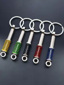 Creative Multi-Color Car Shock Absorber Keychain, Unique Keyring for Car Modification Culture, Unisex Gift Key Chain, Keychain Kawaii