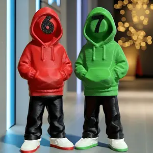 Collectible Doll, 3D Printed Standing Numbers 6 & 7 Decorative Figurine, Wearable Numbers for Indoor Outdoor Decoration, Doll Figurines