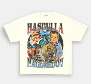 [HOT FAHION SPORT]#Hasbullaaa UFC Graphic Tee, Bold Unisex Streetwear Shirt for MMA Fans, Comfortable Everyday Fit