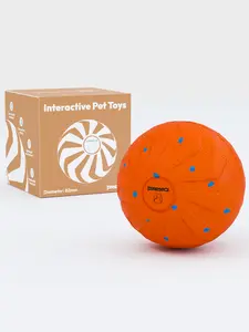 Automatic Rolling Dog Ball Toy with Motion Sensor – Self-Moving, Bouncing, and Rotating Pet Toy that Reacts to Touch, Made of Soft yet Tough E-TPU, Waterproof and Safe, Perfect to Reduce Boredom and Separation Anxiety