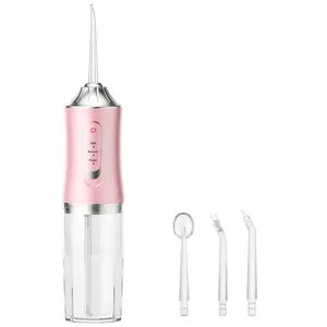 Cordless Electric Water Flosser Set with 4 Nozzles, 360° Rotating Head, USB Rechargeable, Battery Included, Perfect Holiday Gift, Portable Water Flosser