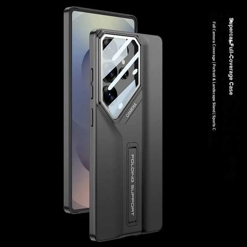For Samsung Galaxy S25 Ultra Phone Case Heat Dissipation For S25U Full Camera Lens Coverage For S25U Shockproof Supercar Stand Cover HNL02PL