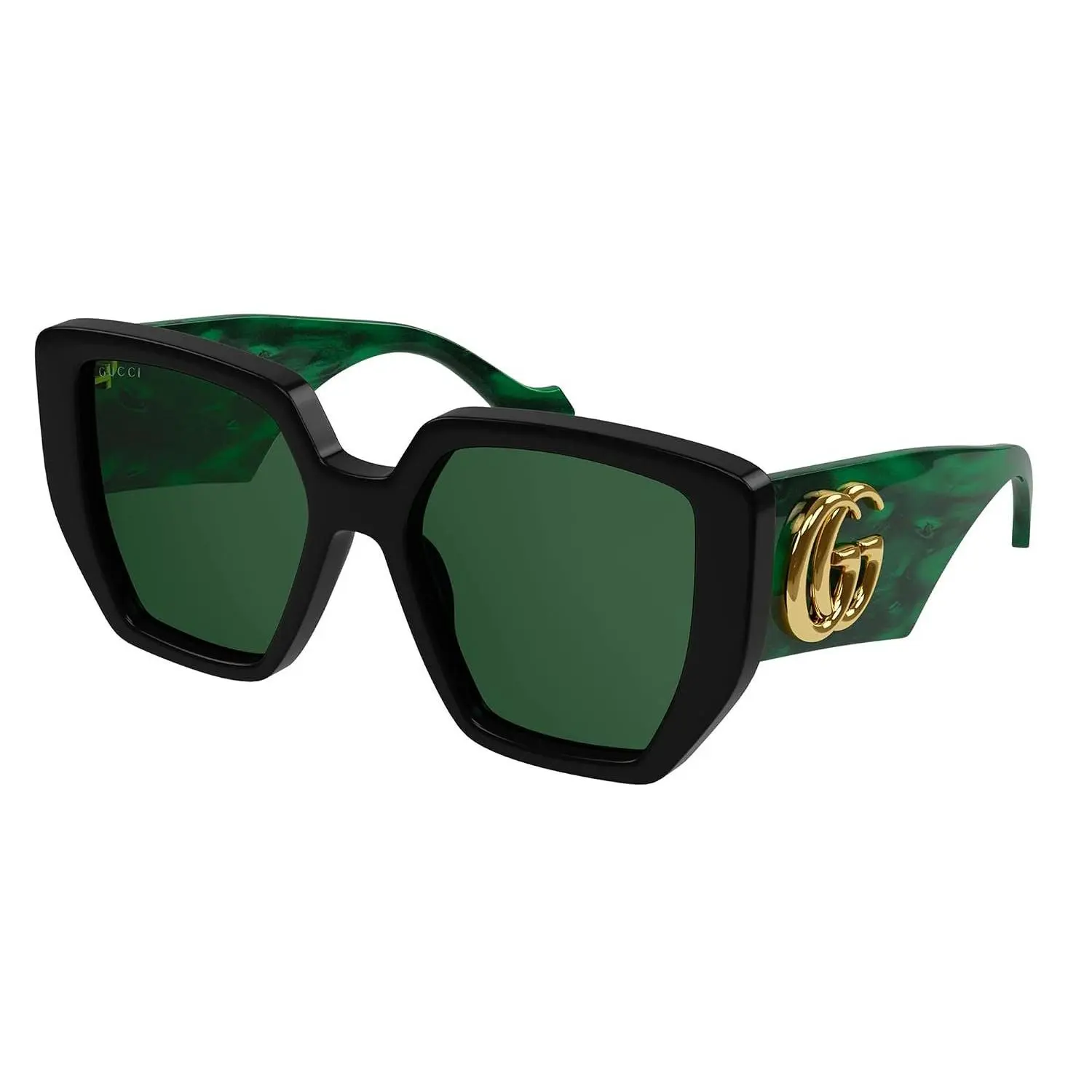 Gucci Women's Generation Bold Sunglasses, Black Green Green, One Size