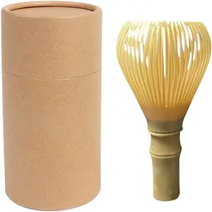 Reusable Resin Matcha Whisk Chasen Brush Tool for Preparing Japanese Matcha Green Tea Powder (Yellow)