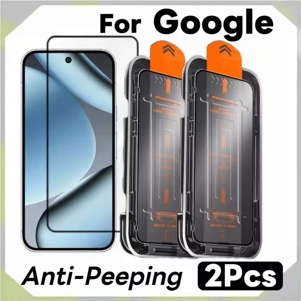 2-Pack Privacy Screen Protector for Google Pixel 10/9 Pro/xl/8/7/6/9a/8a/7a/6a, Anti-Spy Tempered Glass, Protective Ultra-Clear & Bubble-Free Protection, Accessories