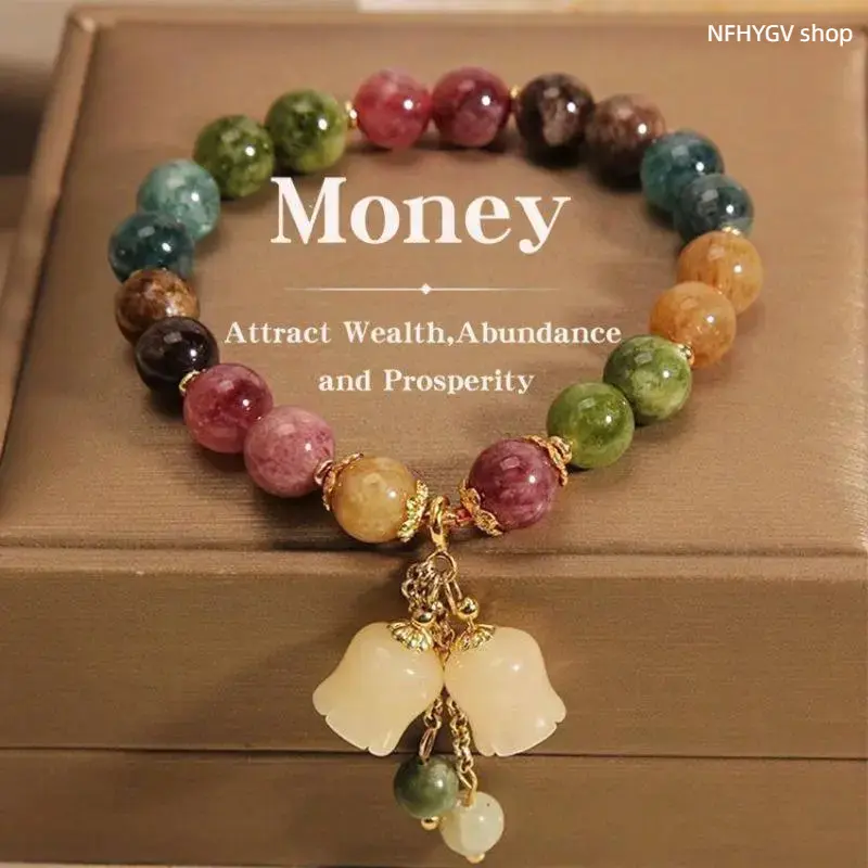 Unisex Bohemian Rainbow Bead Bracelet Flower Charm Decor Hand Jewelry Vintage Fortune Symbol Accessory for Daily Casual Matching Outdoor Activities And Traditional Festival Styling Wear