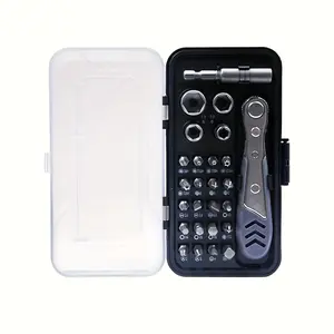 Ratcheting Screwdriver Set Screwdriver 26 In 1 Ratchet Wrench Set, With Rotatable Ratchet Handles Storage Case, Household Repair Tool Kits For Bike