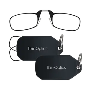 2-Pack Readers + Black Keychain Case