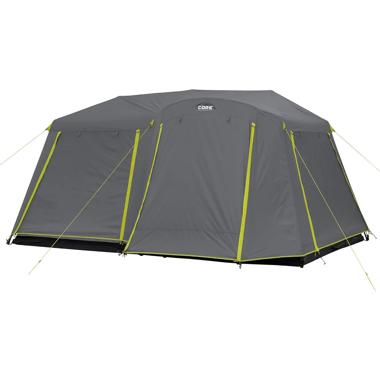 CORE Instant Cabin Tents | Family Cabin Multi Room Pop Up Tents Car Camping | Included Storage Pockets for Camping Accessories