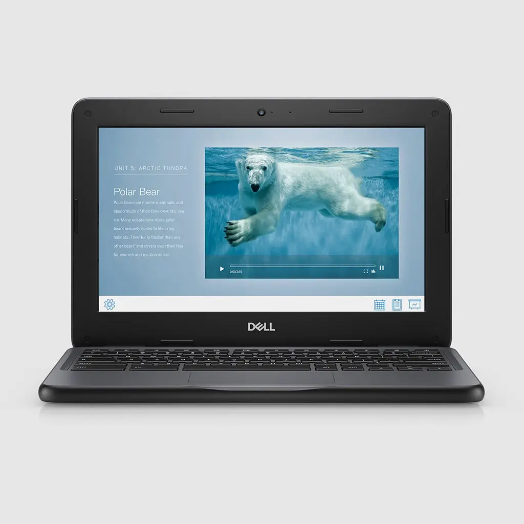 Refurbished Dell Chromebook 3100 YKX71A01 11.6" Intel Celeron 4GB RAM 32GB Wi-Fi Black (Good Condition)