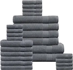 12X Luxury Towel Bale Set 100% Cotton Face Hand Guest Bath Towels Sets Soft Absorbent Durable Long Lasting 500 GSM Super Absorbent Quick Dry